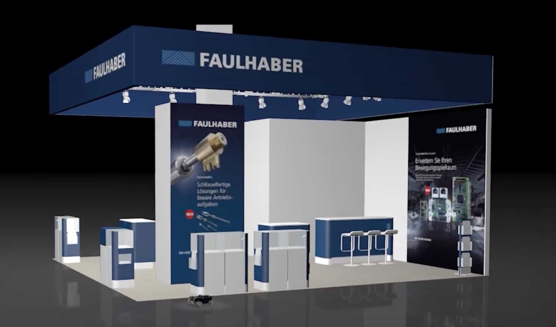 Eduard robot at Hannover Messe 2022 in Faulhaber booth