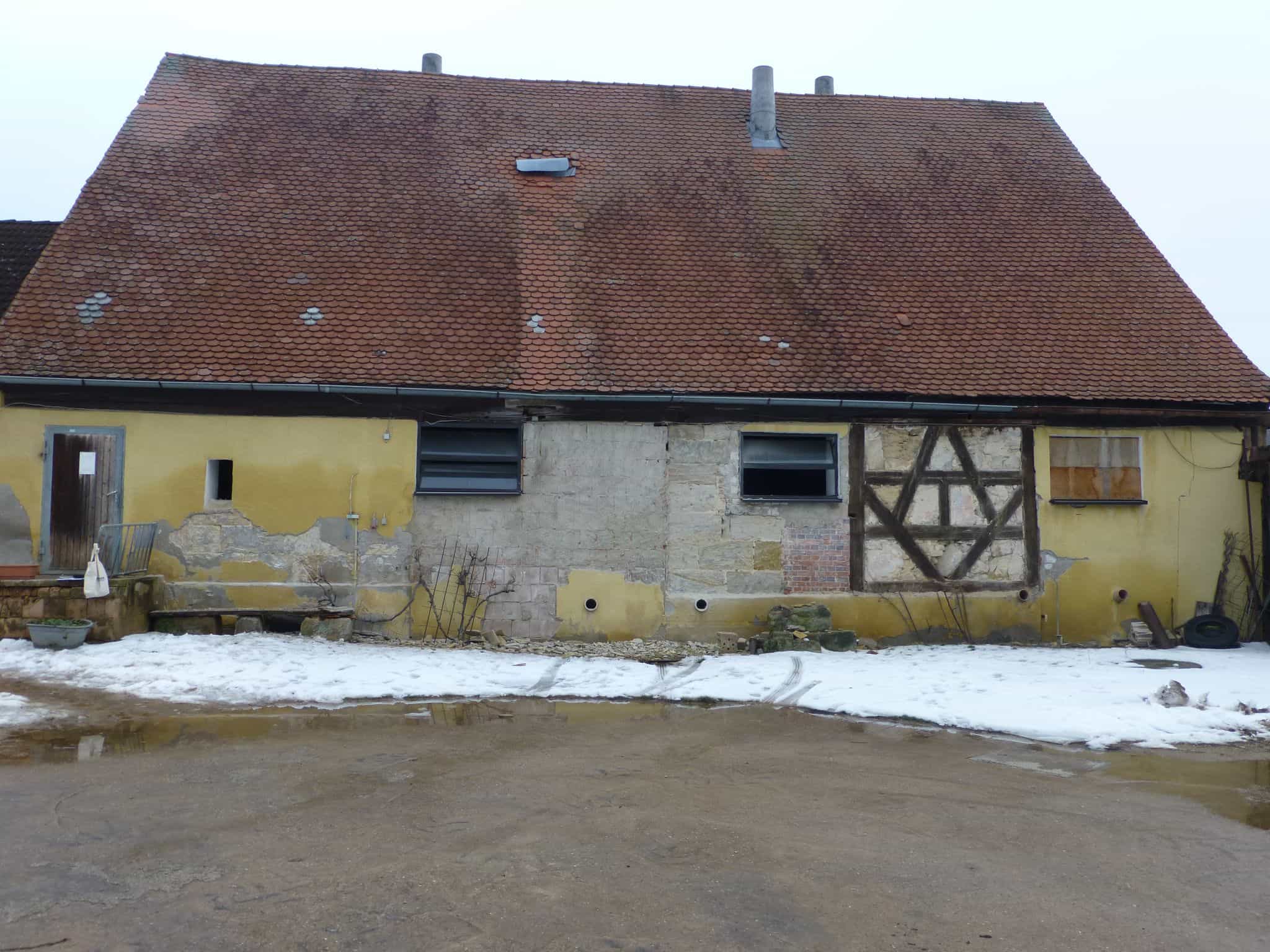 Pigsty before and after image 1